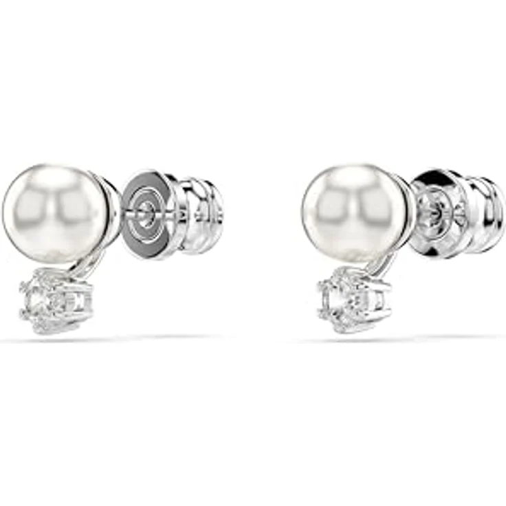 Swarovski Ohrstecker Matrix 5694225, Metall-Ohrstecker mit klaren weißen Kristallen für jeden Look – Bild 3