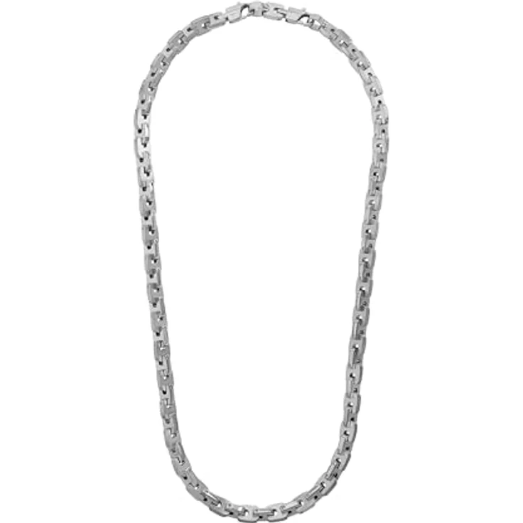s.Oliver Collier Edelstahl für Herren, 48+2,5 cm Halsschmuck in Silber, kommt in Schmuck Geschenk Box – Bild 4