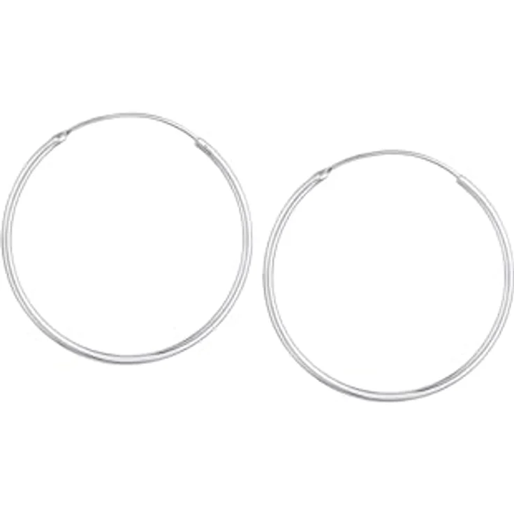 Elli Ohrringe Damen Creolen Basic Klassisch, 925 Sterling Silber, handgefertigt und anlaufgeschützt – Bild 3