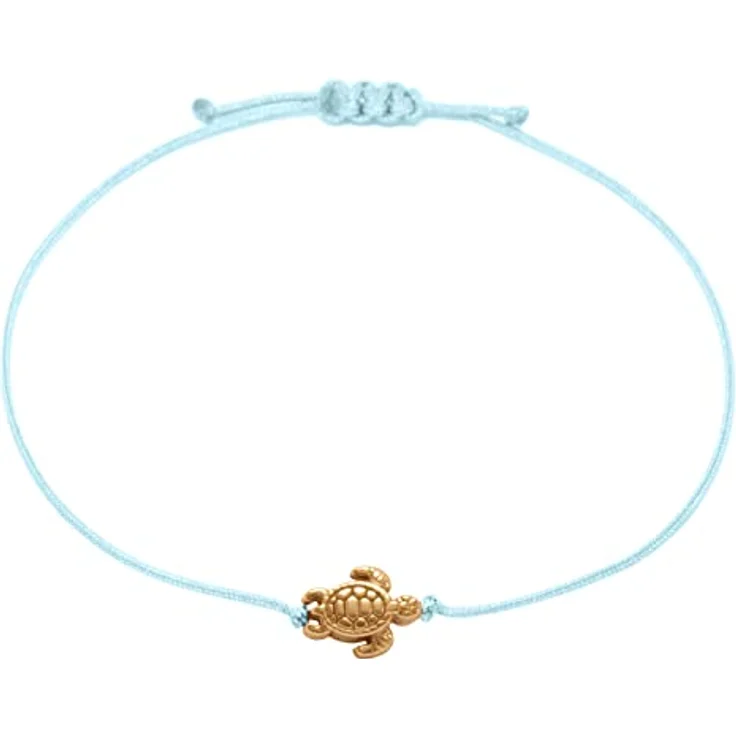 Selfmade Jewelry Armband Damen Schildkröte Handgemachtes Makramee-Armbändchen in Roségold, Größenverstellbar, Inkl. Geschenk-Verpackung – Bild 1