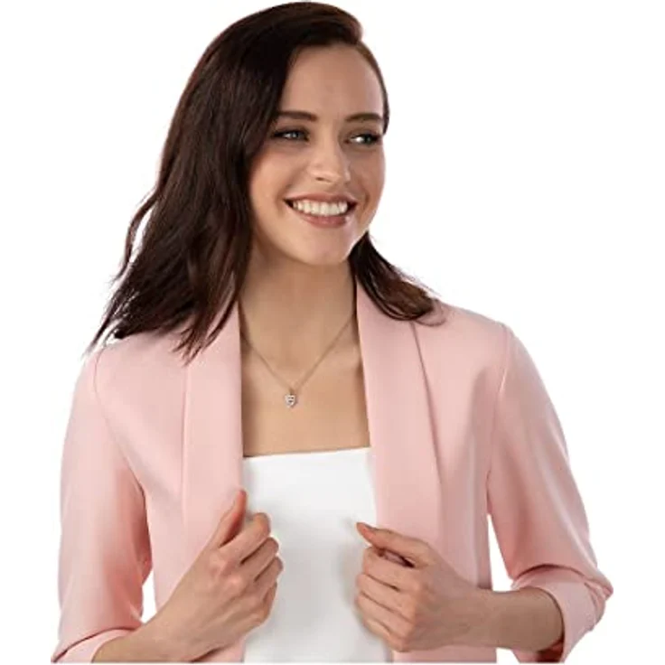 JETTE Damen-Halskette aus 925er Silber, 45 cm Länge mit 15 Zirkonia, Geschenkbox inbegrepen, One Size – Bild 5