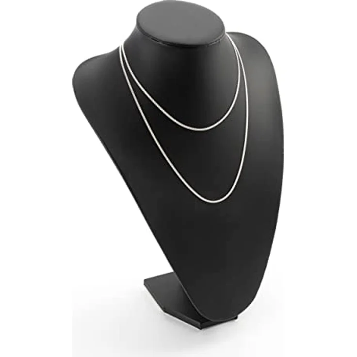 NKlaus Silberkette Damen STERLING SILBER 925, 2,10mm, 100cm, klassisches Panzerdesign, leicht und langlebig – Bild 3