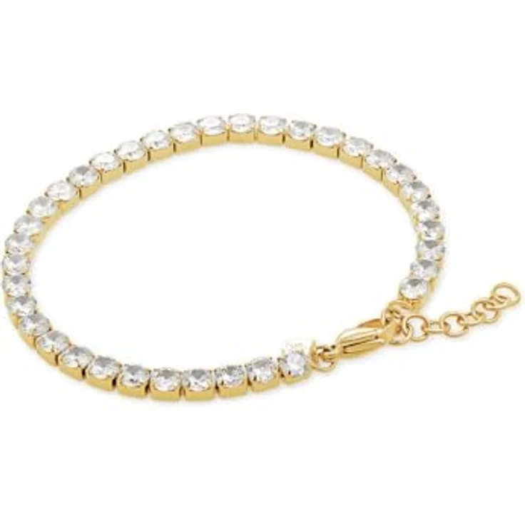 FAVS Damen-Armband Edelstahl mit Zirkonia, One Size, zeitloses Schmuckstück – Bild 2