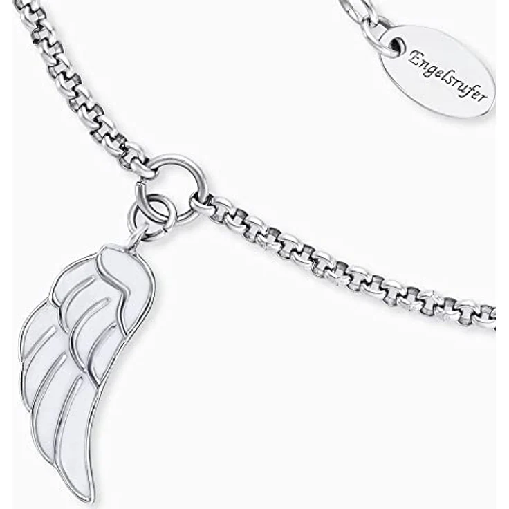 Engelsrufer Fußkette Flügel mit Emaille, filigraner Anhänger als Schutzsymbol – Bild 2