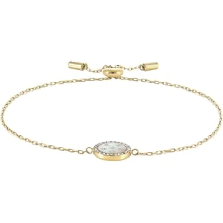 Fossil Merrit Damen Armband, goldfarbener Edelstahl mit polierter Oberfläche, 21,6 cm Länge – Bild 1