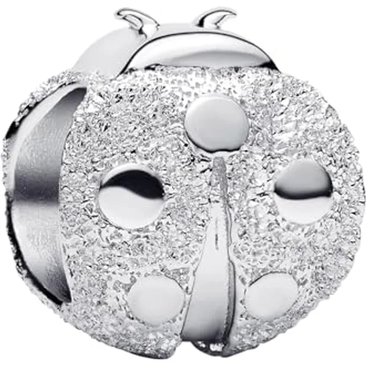 PANDORA Silber Charm Marienkäfer Mini matt, Bead mit tierischem Motiv