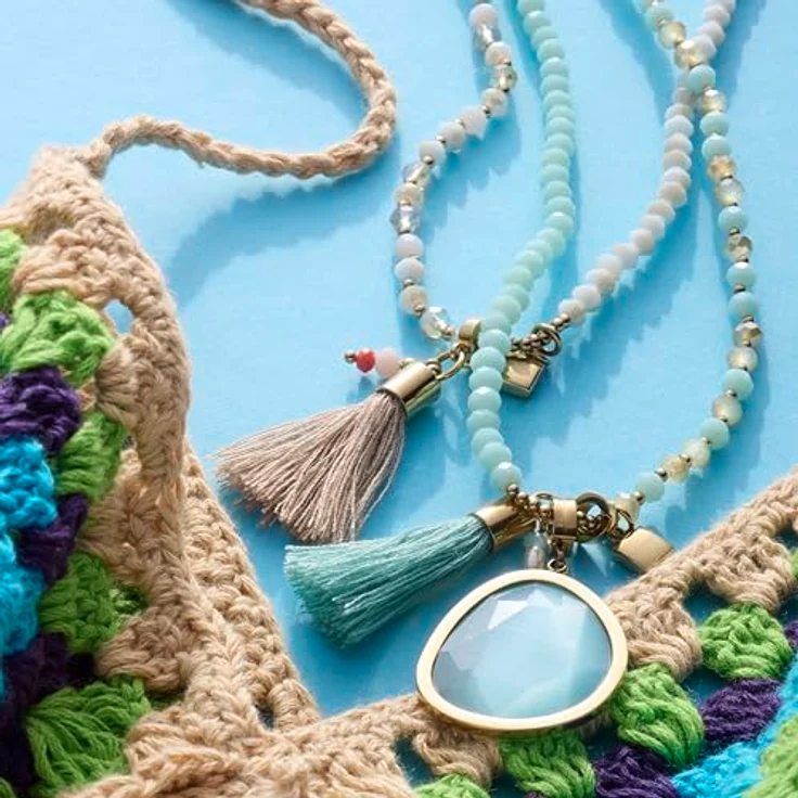 JEWELS BY LEONARDO Clip & Mix Bonny Anhänger, goldfarbener Edelstahl mit glasklarem Türkis Catseye, Schmuck Geschenk für Frauen – Bild 4