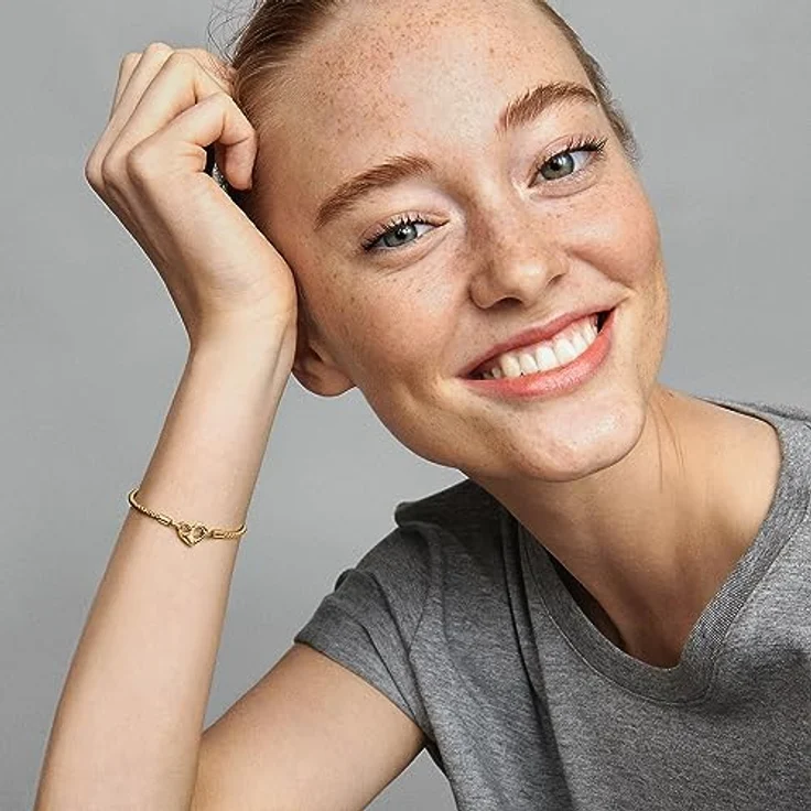 Pandora Armband Moments 562731C00-19, Armschmuck mit eleganten Charms, silberfarben – Bild 3