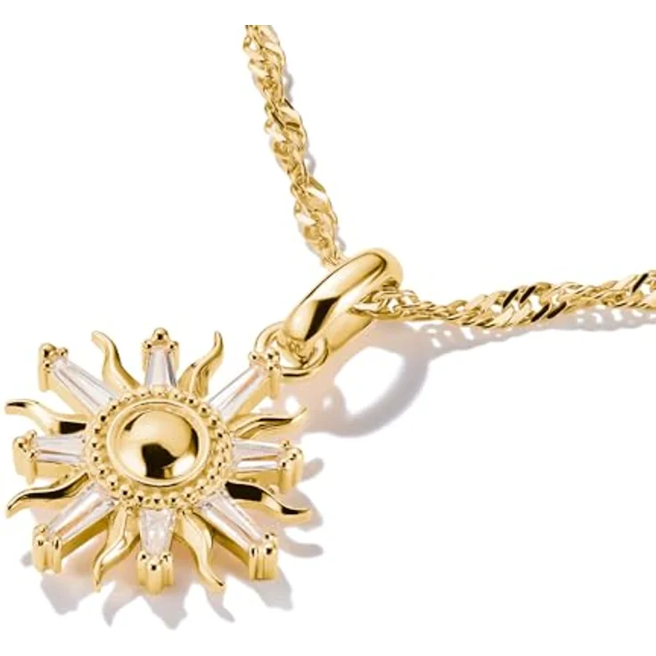 THOMAS SABO Charm Sonnenzauber mit Zirkonia, Charm-Anhänger aus recyceltem Silber 925, filigrane Öse, weiß – Bild 2