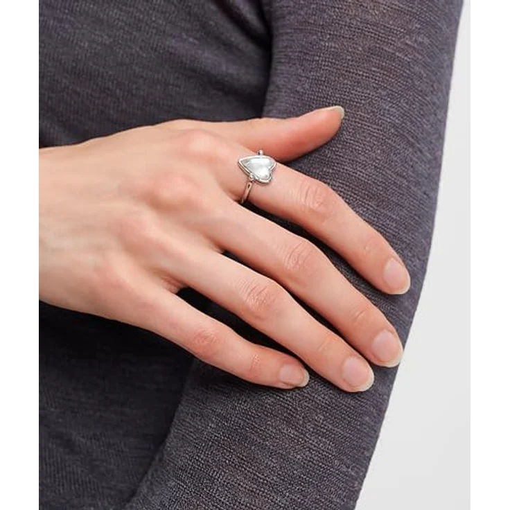 Liebeskind Berlin Damen Ring LJ-1707-R-56, Edelstahl IP Silber, Größe 56 cm – Bild 2