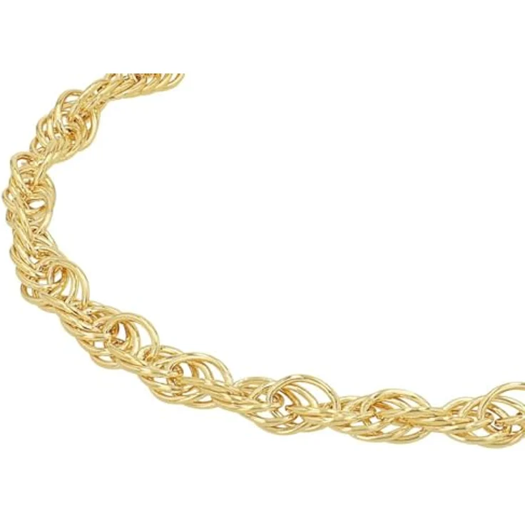 Amor Damen Armband 375er Gold, 19 cm, Kordelkette mit Karabinerverschluss, 3,7 mm, Schmuck Geschenk Box, 2014488 – Bild 4
