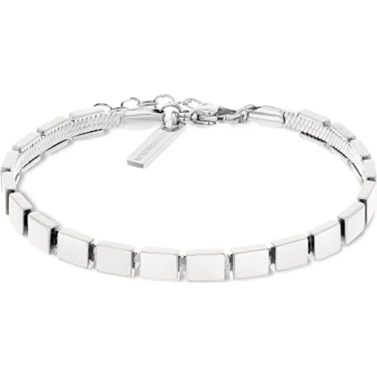 Liebeskind Damen Armband LJ-1689-B-21, Edelstahl in Silber, Schlangenkette 21 cm mit Karabinerverschluss – Bild 1