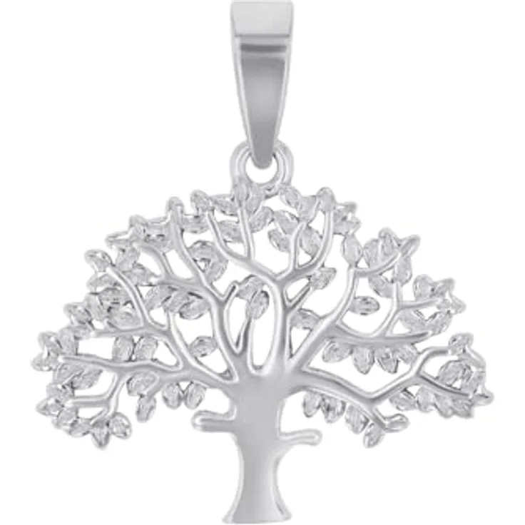 Amor Lebensbaum Motivanhänger 925 Sterling Silber, 2,2 cm, Damen Schmuck, Comes in Geschenk Box, 2023034
