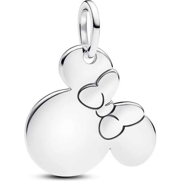 Pandora Charm-Anhänger 793993C00, Minnie Mouse in glänzendem Sterling Silber, personalisierbar