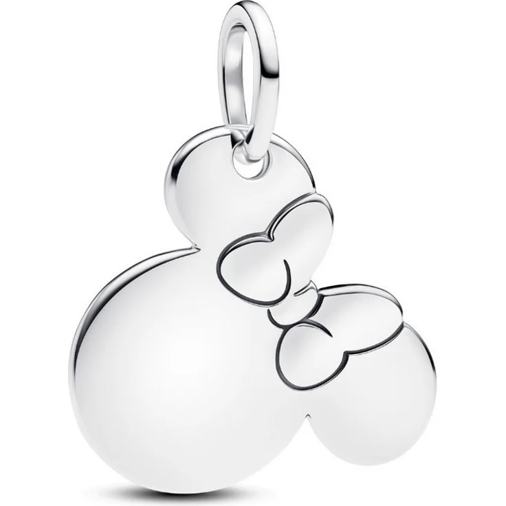 Pandora Charm-Anhänger 793993C00, Minnie Mouse in glänzendem Sterling Silber, personalisierbar