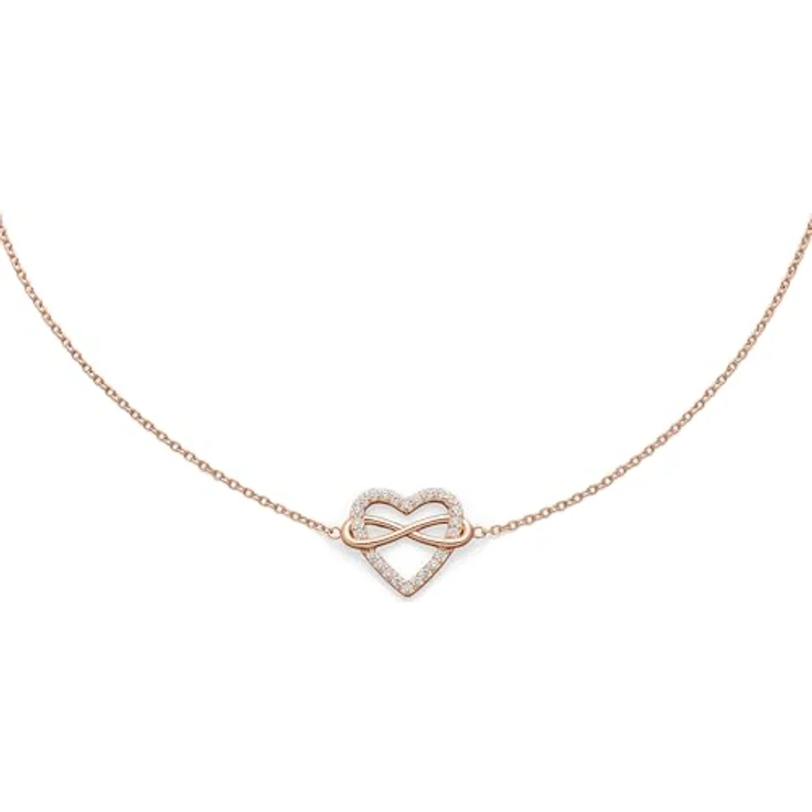 s.Oliver Bracelet - Elegantes Armband aus 925er Sterlingsilber in Roségold - verstellbare Ankerkette bis 20 cm, wasserfest & hautfreundlich – Bild 3