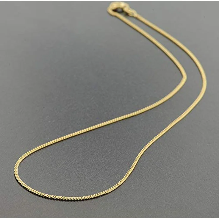 trendor Halskette 585 Gold / 14 Karat Panzerkette, 1,4 mm, 40 cm, mit Federring-Verschluss – Bild 4