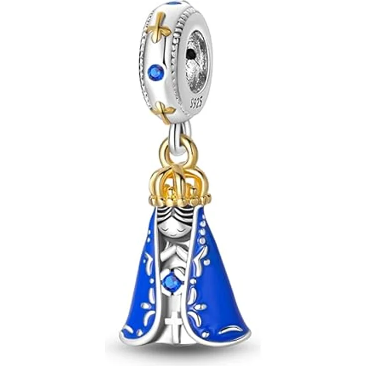 Pandach Damen Charm Anhänger, 925 Sterling Silber mit Zirkonia-Steinen, kompatibel mit europäischen Armbändern und Halsketten – Bild 1