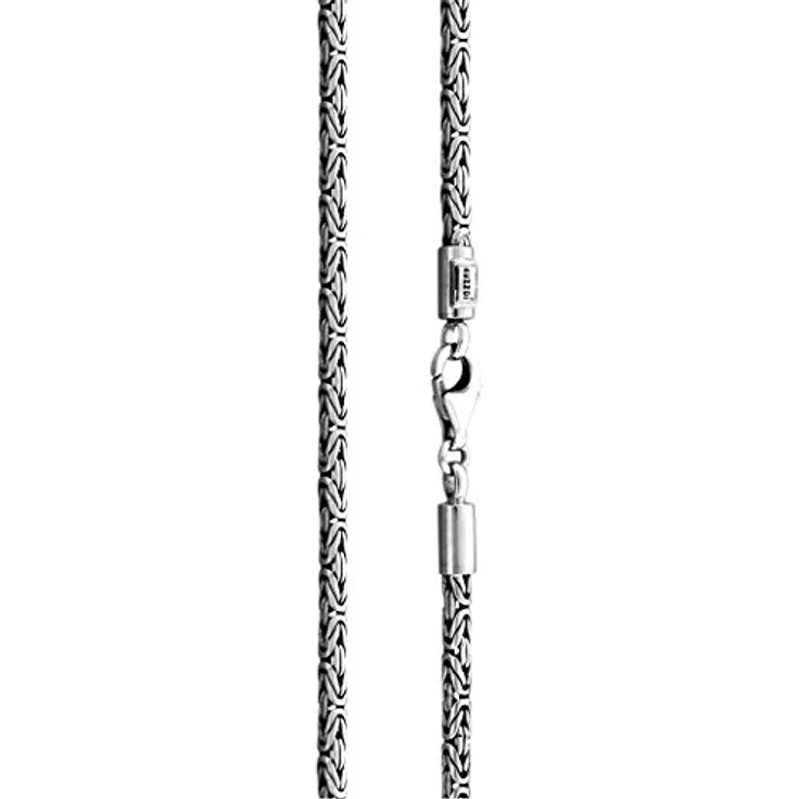 Kuzzoi Herren Königskette, Massiv 925 Silber, glänzende Gliederung mit Karabiner-Verschluss, robustes Design – Bild 2