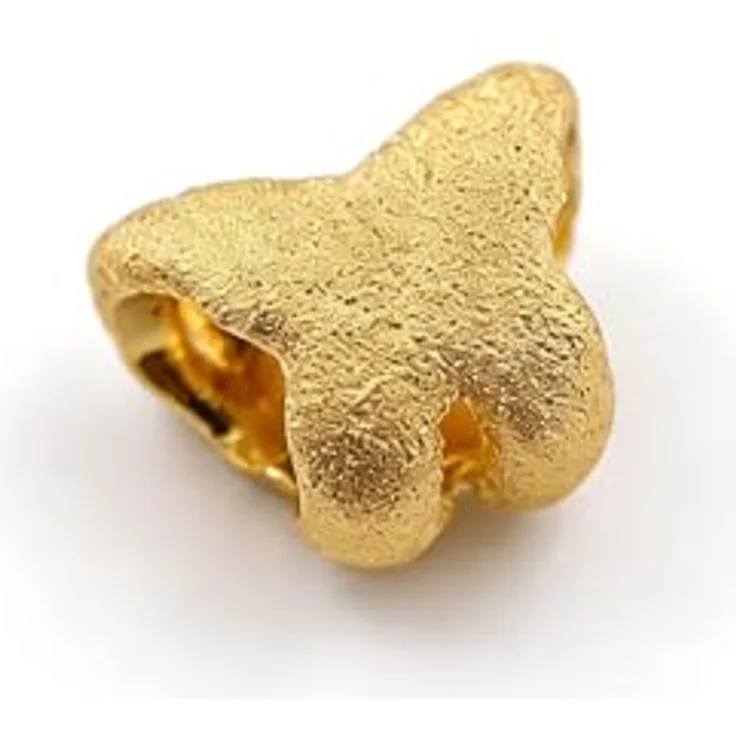 Anduonie Charms Silber 925 Charm Gold Stopper Beads, Roter Schmetterling Anhänger, kompatibel mit europäischen Armbändern und Halsketten für Frauen – Bild 1