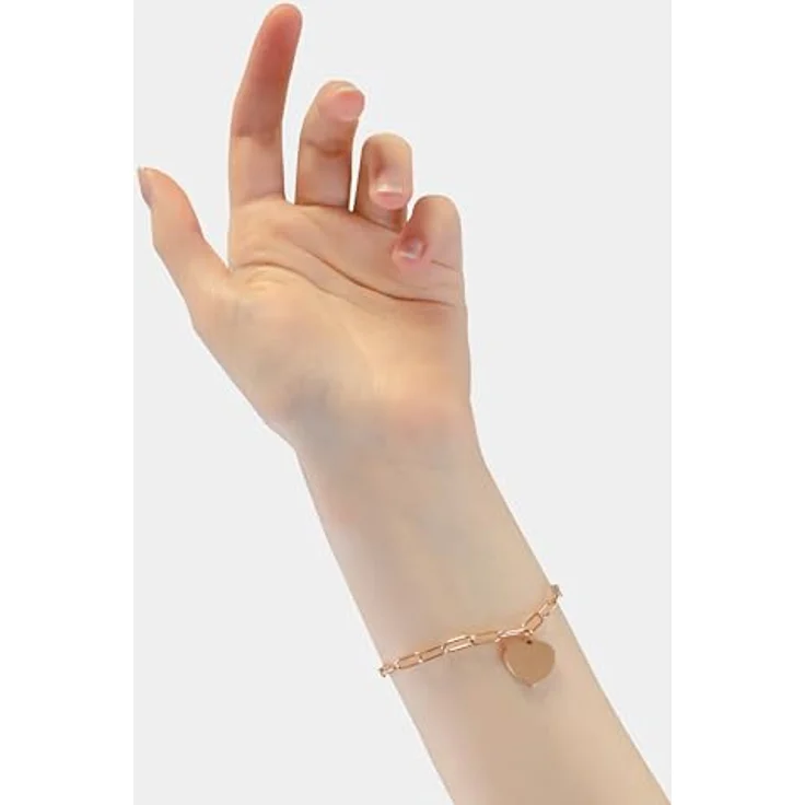 Liebeskind Berlin Herz-Armband LJ-1604-B-21, Edelstahl IP Roségold, 20 cm, Karabinerverschluss – Bild 2