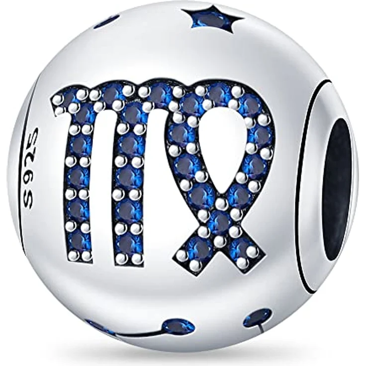 Pandach Sternzeichen Charm Anhänger für Armband, 925 Sterling Silber mit Zirkonia, 12 Sternbilder Beads, kompatibel mit Pandora und europäischen Armbändern und Halsketten – Bild 1
