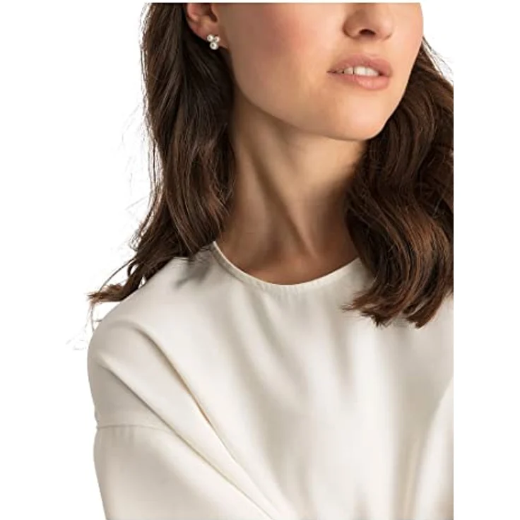 FAVS Damen-Ohrstecker 925er Silber mit Süßwasserperlen, 1 cm Länge, eleganter Schmuck für besondere Anlässe – Bild 3