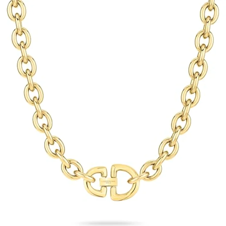 Liebeskind Berlin Halskette LJ-1512-N-45, Edelstahl IP Gold poliert, 45 cm Gliederkette mit Juwelierschließe – Bild 1