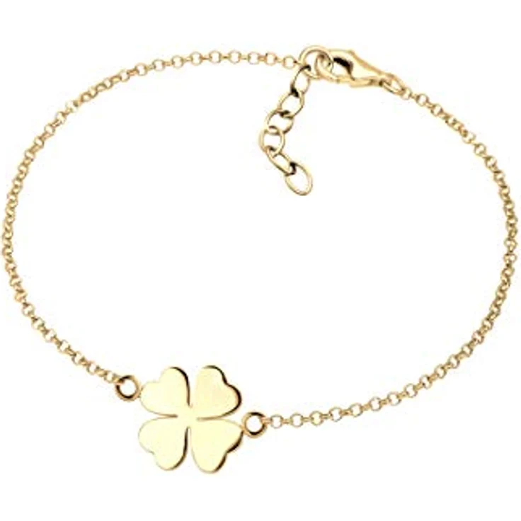Elli Damen Armband Kleeblatt Glücksbringer, 925 Sterling Silber, handgefertigt, anlaufgeschützt – Bild 2