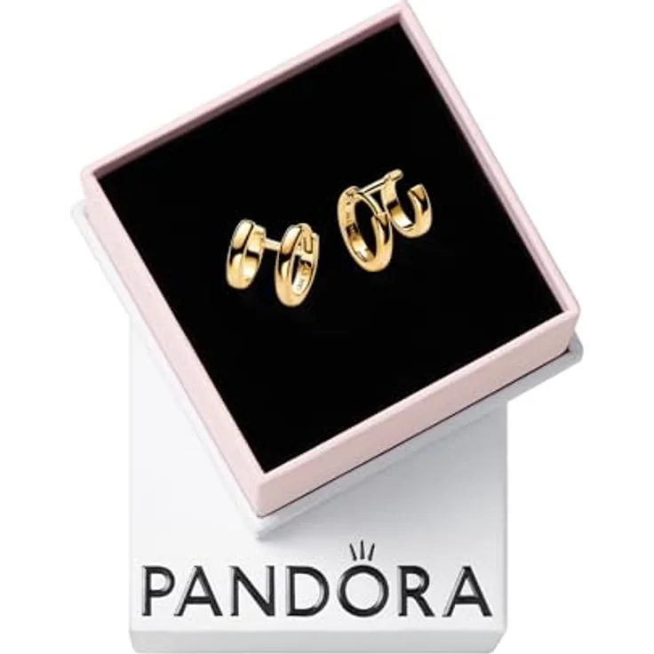 Pandora Creolen Essence 263280C00, elegante Creolen aus Sterling Silber