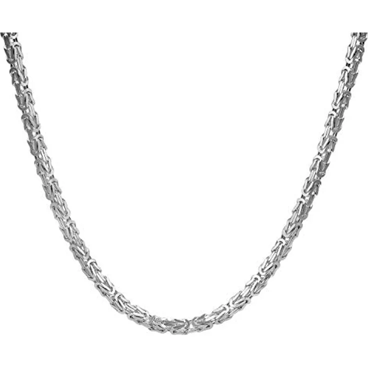 trendor Halskette für Männer 925 Sterlingsilber Königskette 4,7 mm, 50 cm mit Karabiner-Verschluss, poliert, Made in Germany – Bild 2