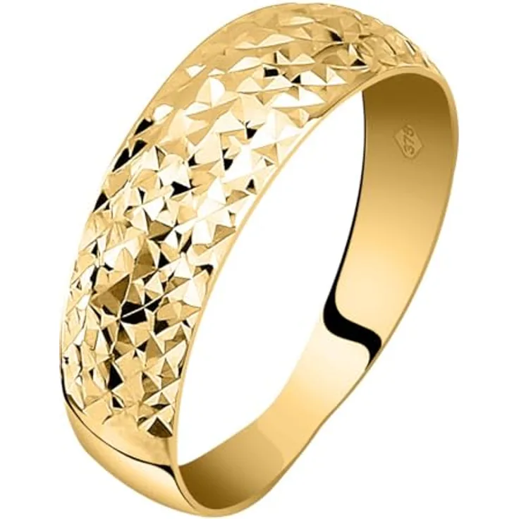 CHRIST Damenring 375er Gelbgold 56, zeitloses, elegantes Design in Gelbgold