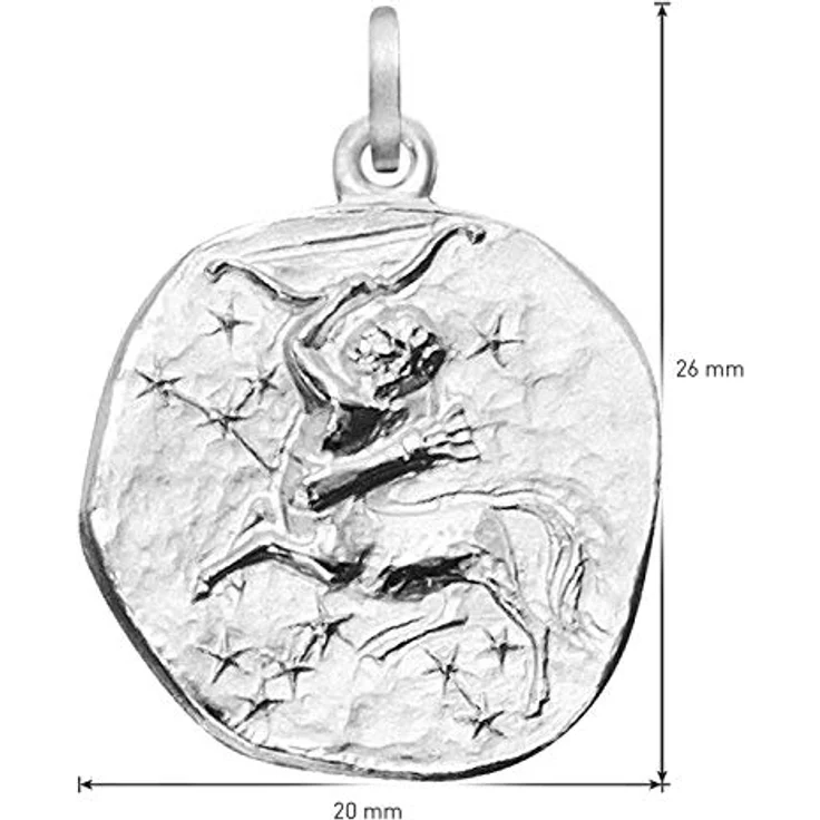 trendor Sternzeichen Anhänger Schütze aus 925 Silber, 20 mm, für Damen, Herren und Kinder, anlaufgeschützt, rhodiniert, Geschenk-Box – Bild 5