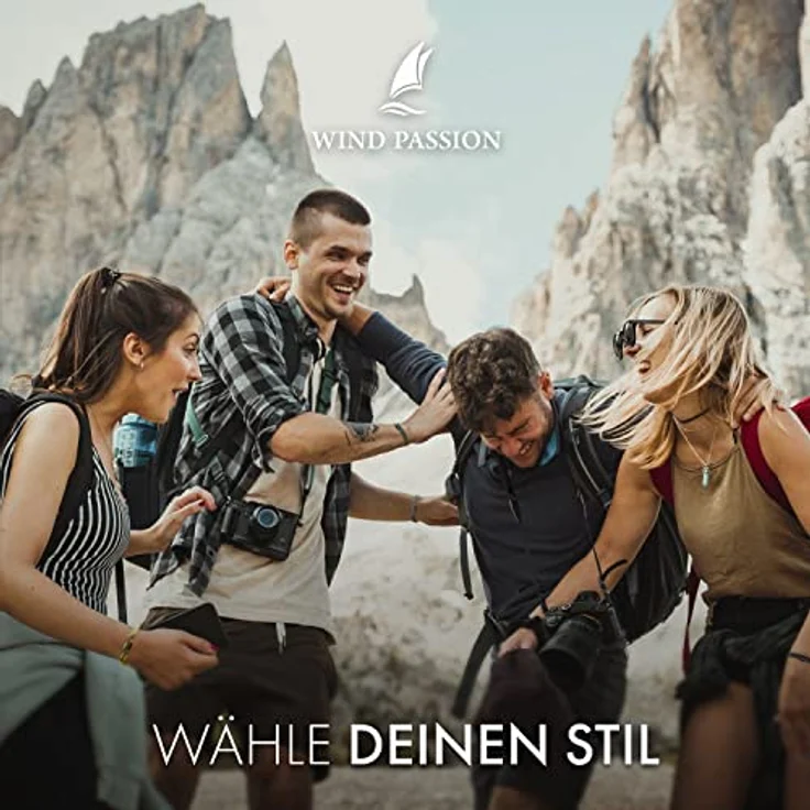 Wind Passion Surferarmband Paracord, handgemachtes, maritimes und wasserdichtes Armband für Damen und Herren mit Edelstahl-Magnetverschluss, Large (Wrist size: 17.5-19.4 cm) – Bild 5