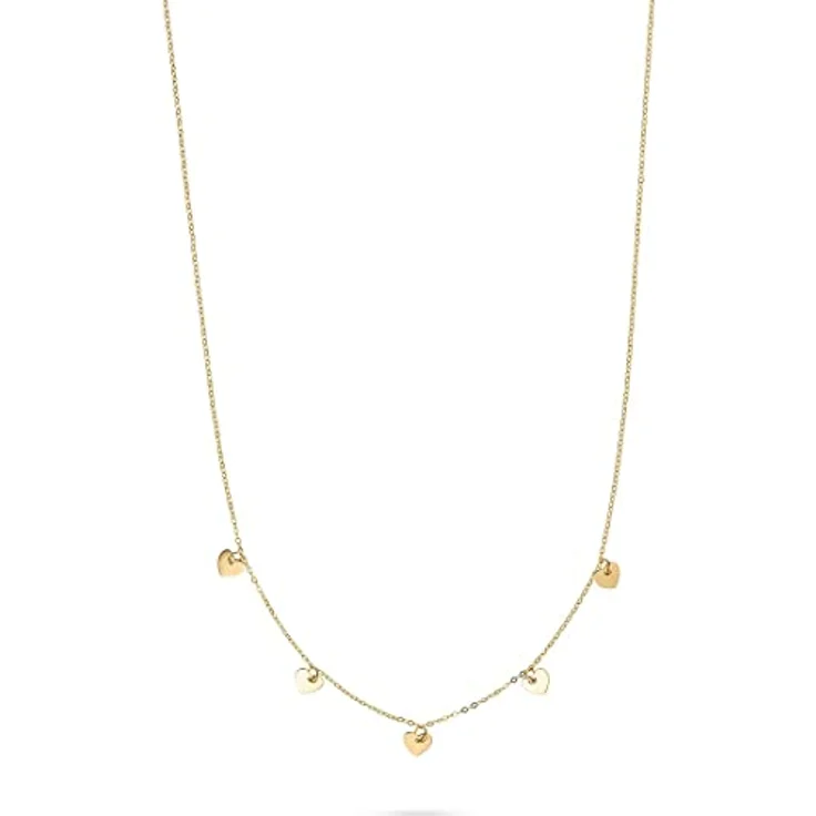 CHRIST Damen-Halskette 375er Gelbgold, 45 cm mit Verlängerung, schlichtes Collier in edlem Design – Bild 1