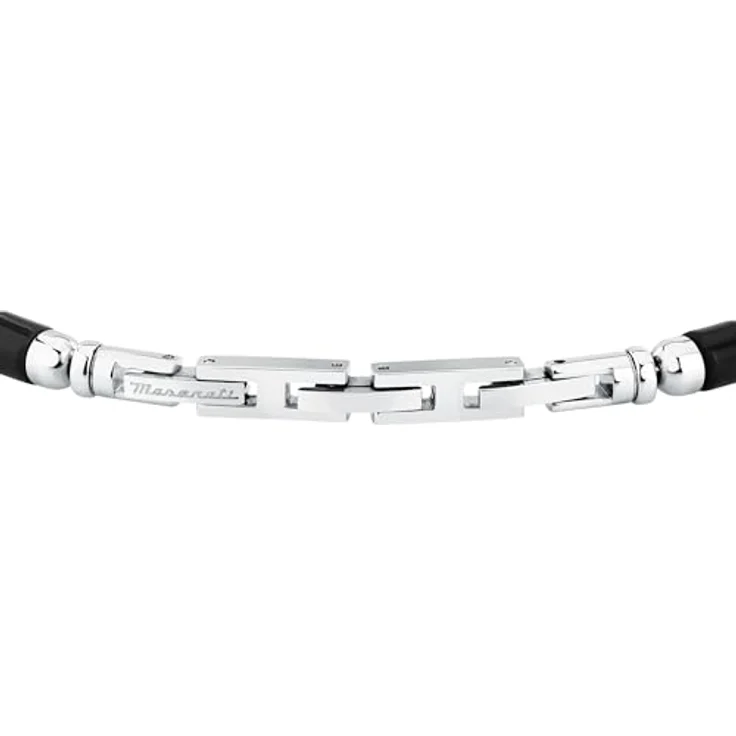 Maserati Herrenarmband ICONIC-Kollektion, aus Stahl mit Steinen, Länge 22 cm, praktischer Schmuckverschluss – Bild 3