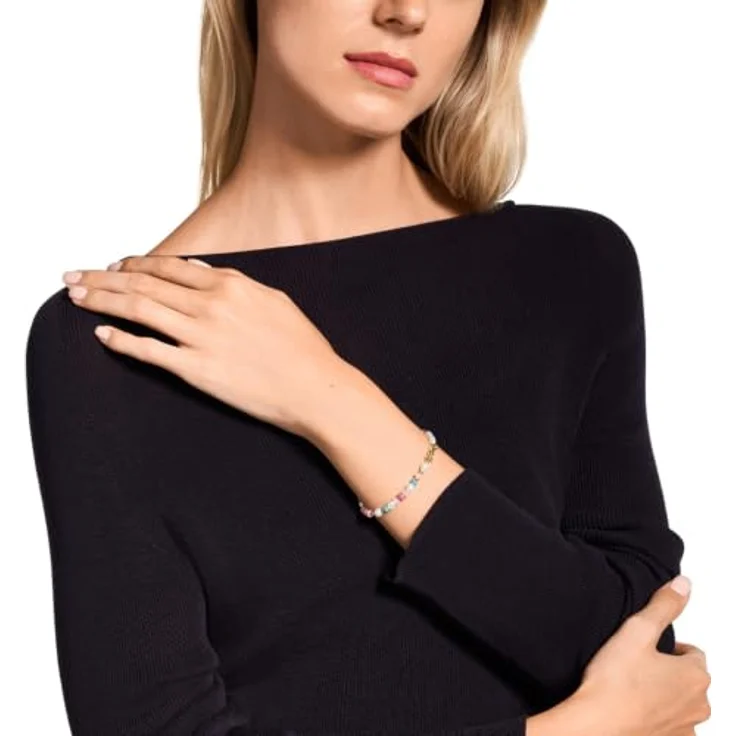 Emporio Armani Damen Armband EGS3349710, goldfarbenes Metall mit poliertem Finish, sicherer Karabinerverschluss, 175 mm lang – Bild 2