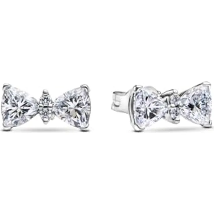 Pandora Ohrstecker Timeless 293506C01, elegante Schmuckstücke aus hochglanzpoliertem Sterling Silber