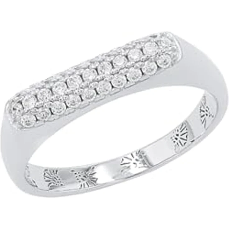 JOOP! Ring 925 Sterling Silber mit Zirkonia synthetisch, weiß, Lieferung in Schmuck Geschenk Box, 2038939 – Bild 1