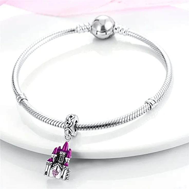Pandach Damen Charm Anhänger, 925 Sterling Silber mit Zirkonia, kompatibel mit europäischen Armbändern und Halsketten für Frauen und Mädchen – Bild 3