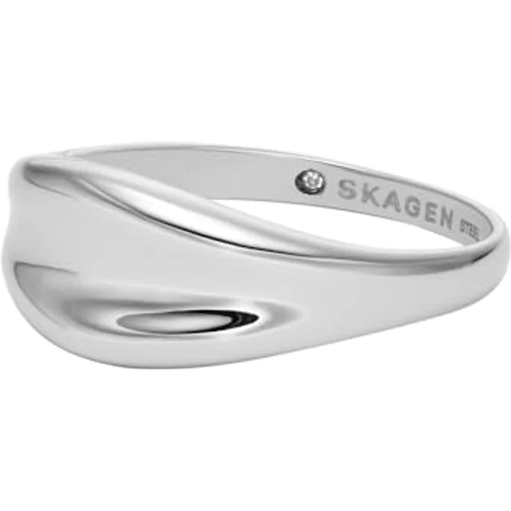 SKAGEN Anja Pebble Damenring aus Edelstahl, Silberfarben, poliert, Größen 16-19, SKJ1850040 – Bild 3