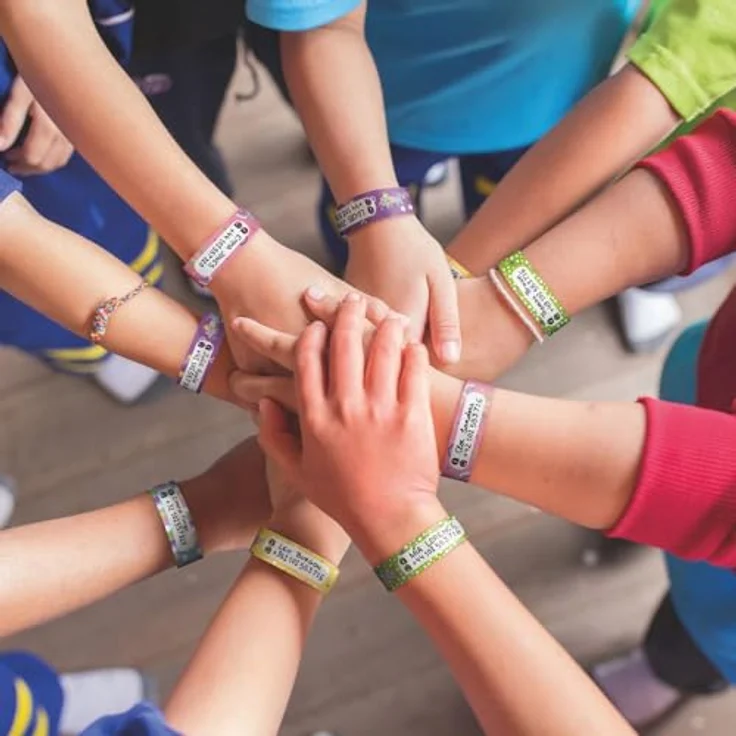 COLOP Marky SOS Armbänder, 10 Stück, reißfest und wasserfest mit beschreibbarem Platz für Namen und Telefonnummern – Bild 7