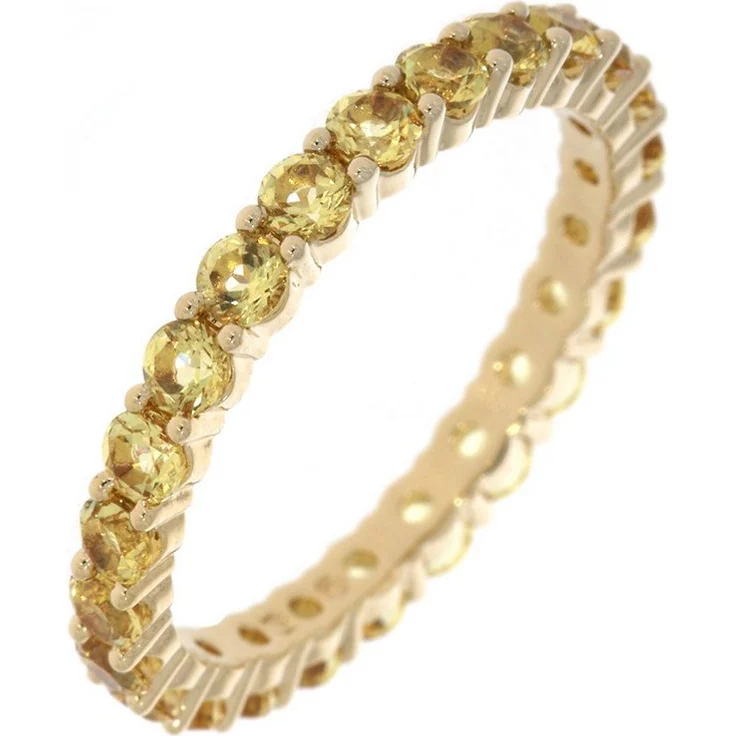 Swarovski Fingerring Matrix, gelb vergoldet mit Kristallen, Größe 52