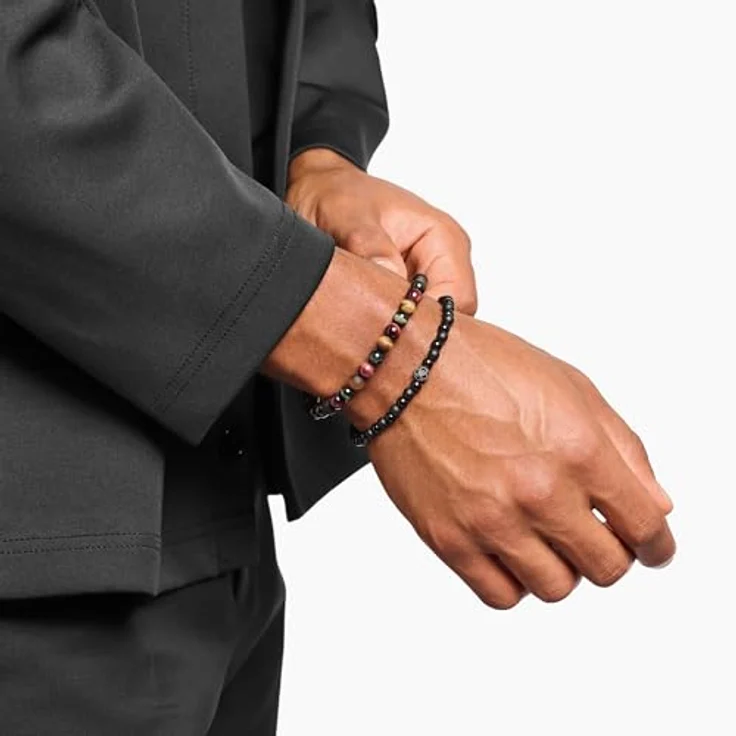 Thomas Sabo Armband Rebel at heart A2182-826-2-L19, Armschmuck in Schwarz – Bild 3