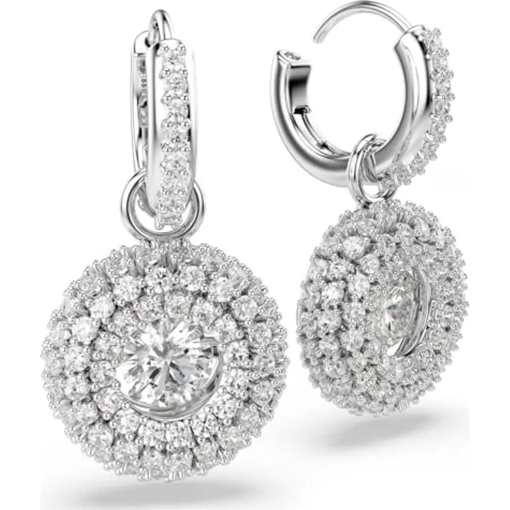 Swarovski Sublima 5738193, weiße Damen-Ohrringe mit elegantem Design