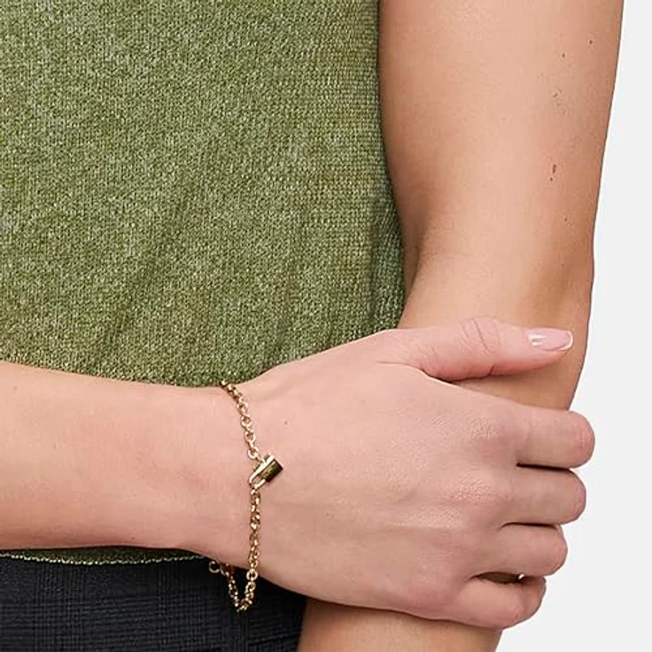 Liebeskind Berlin Armband LJ-1630-B-21, Edelstahl in IP Gold, 21 cm mit Karabinerverschluss – Bild 3