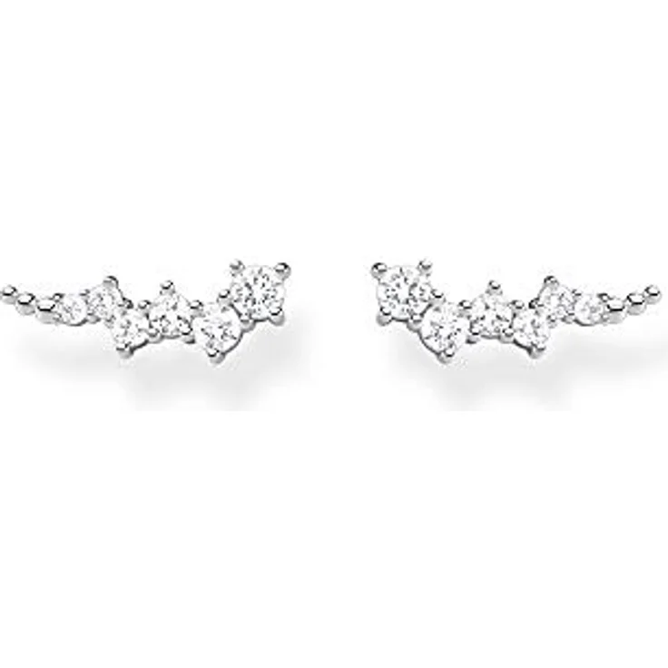Thomas Sabo Ohrstecker H2157-051-14, 925er Silber mit 12 Zirkonia, weiß – Bild 1