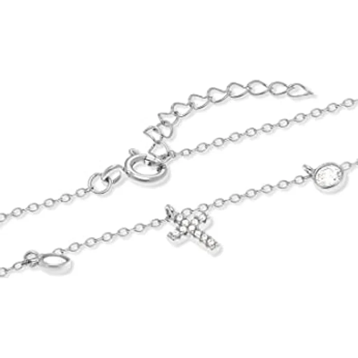 FAVS Damen-Armband 925er Silber mit 2 Zirkonia, 16 cm + 3 cm Verlängerung, One Size 88385811 – Bild 2