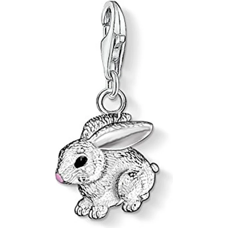 Thomas Sabo Charm-Anhänger Hase 925 Sterling Silber, Charm Club 0819-007-12 mit Karabinerhaken – Bild 1