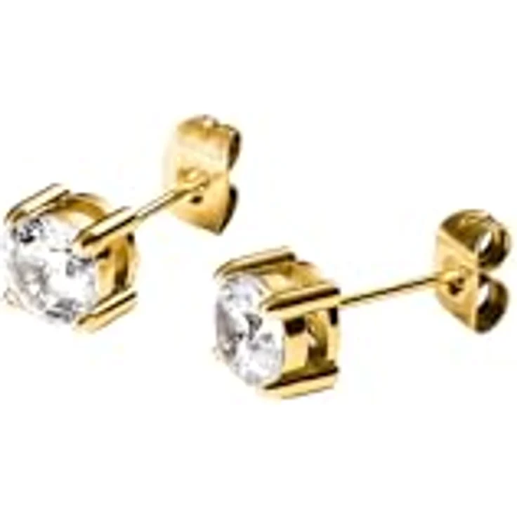 Purelei Pristine Ohrringe Damen – Zeitlose Ohrstecker mit 6 mm Zirkonia, hochwertiger Edelstahl in Gold, Silber & Roségold, hypoallergen und elegant für jeden Anlass – Bild 2
